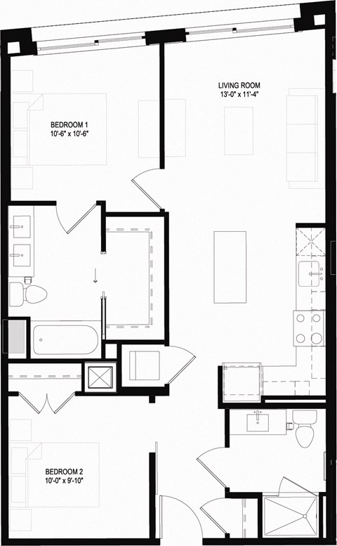 B07 floor plans 2 bedroom